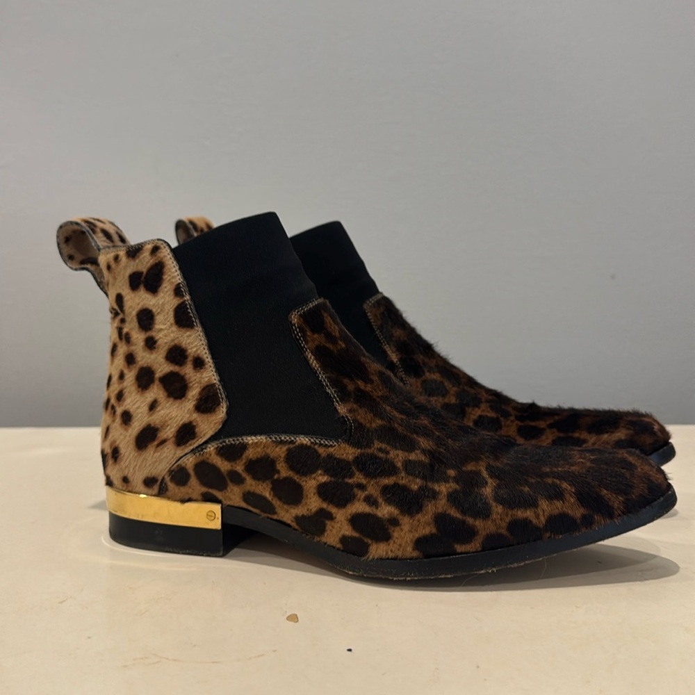 Chloe Leopard Calf Hair Boots